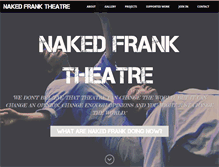 Tablet Screenshot of nakedfranktheatre.com